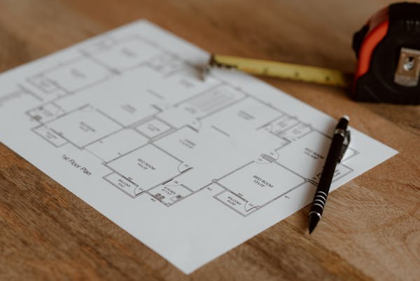 План этажа с размерами